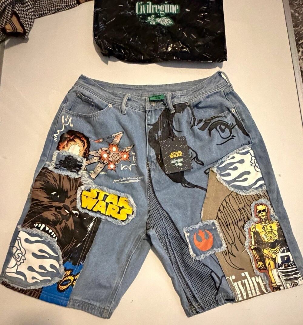 Civilregime Star Wars Denim Shorts